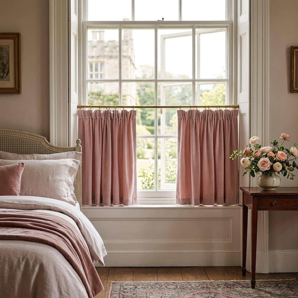 Dusty rose velvet fabric