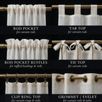 Linen curtain fabric texture