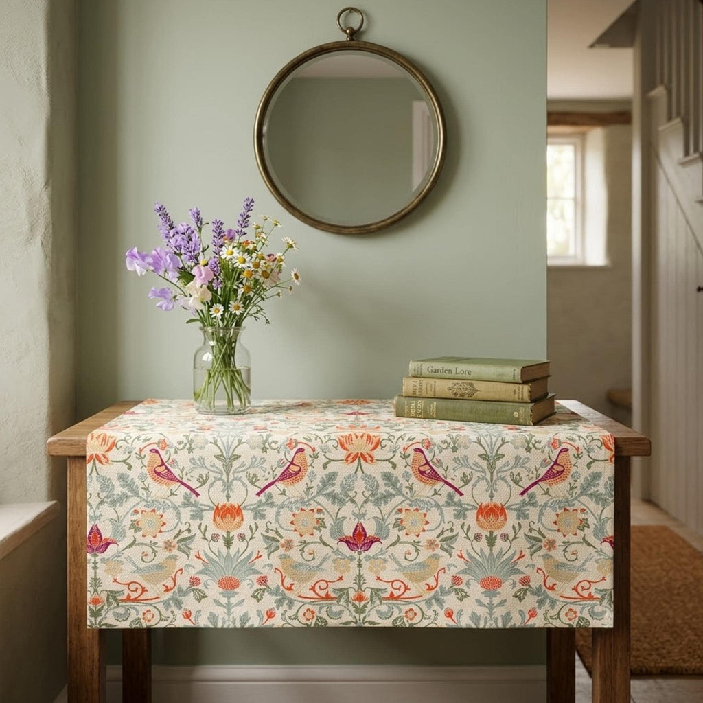 William Morris runner dining decor