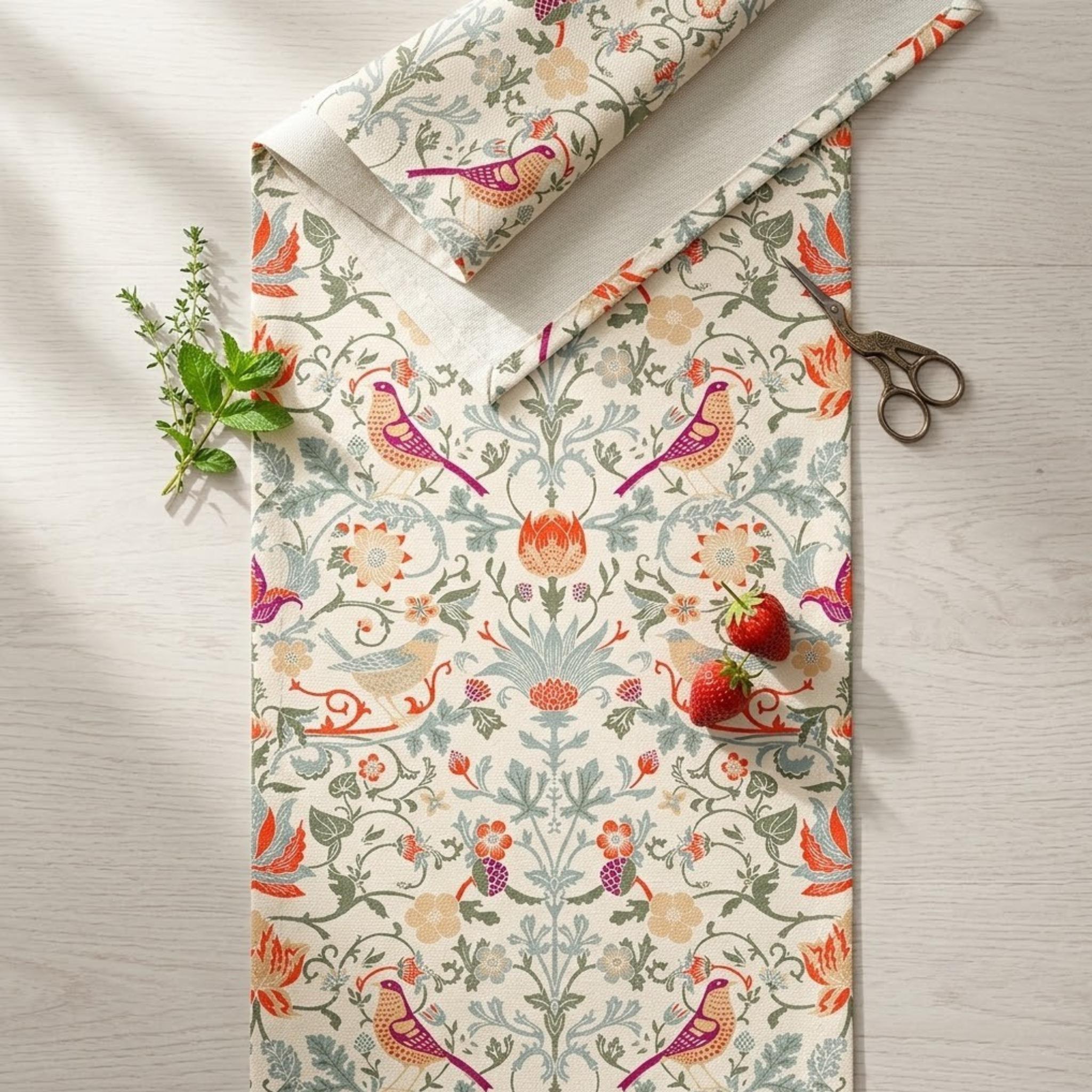 Morris table runner detail