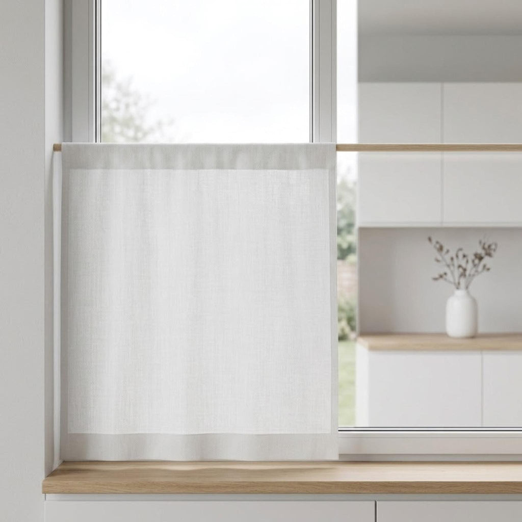 Cafe curtain in breakfast nook