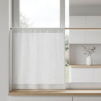 Cafe curtain in breakfast nook