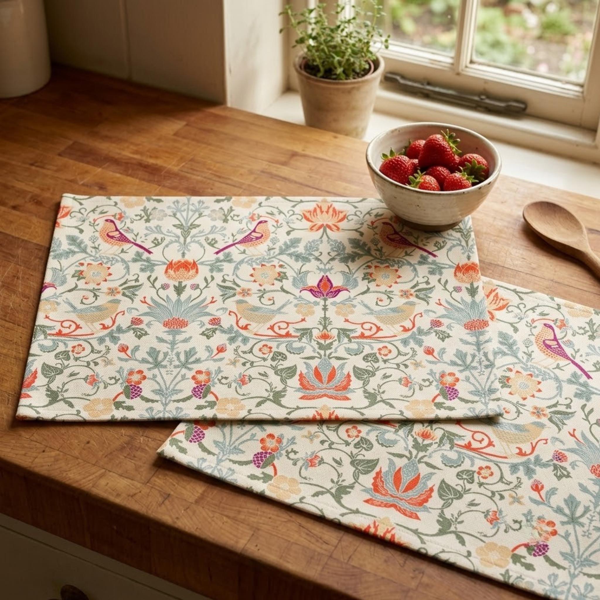 Strawberry Thief placemat styling