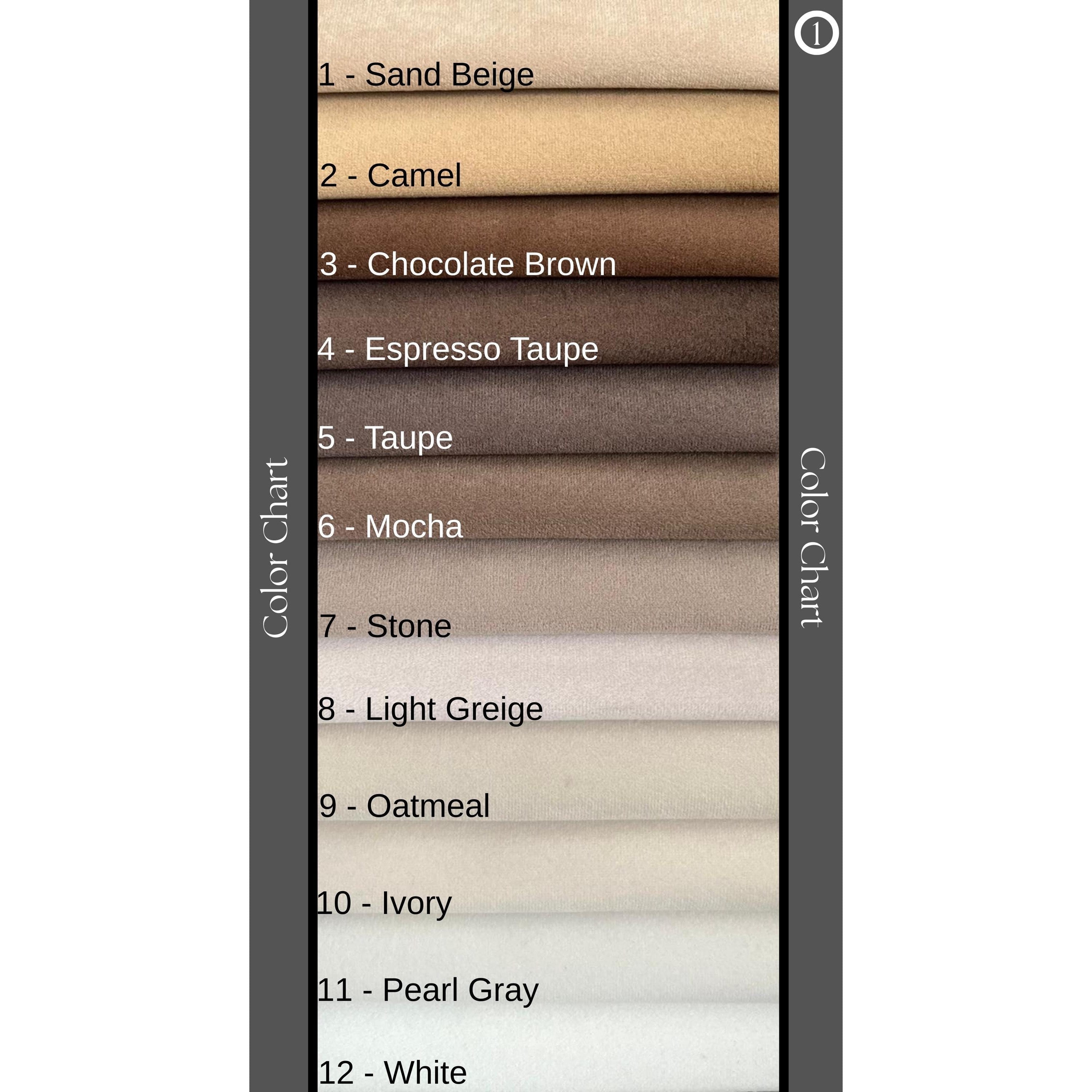 Color chart — colors 1 to 12