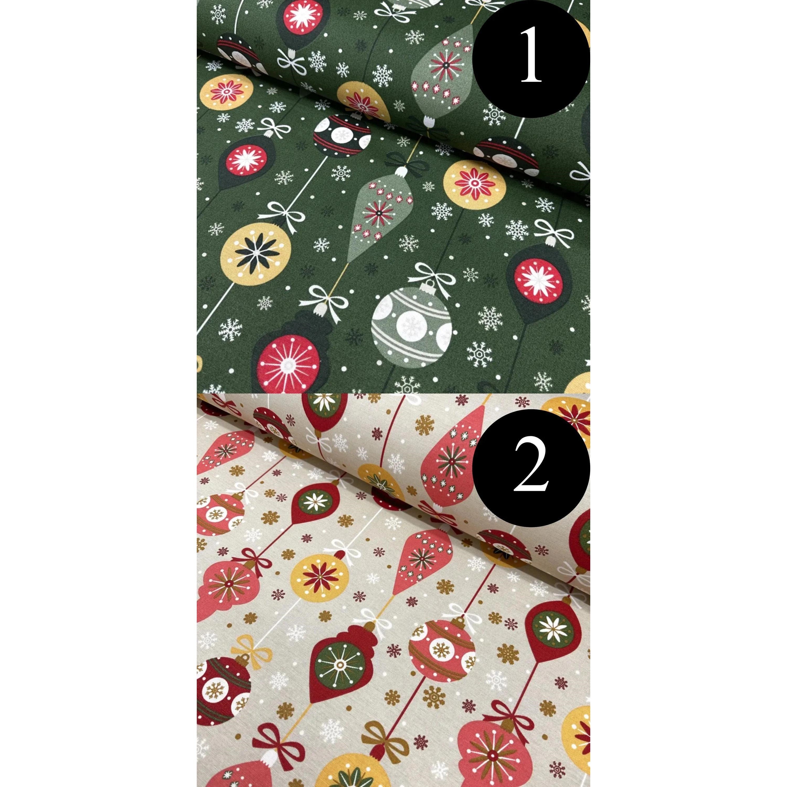 Christmas runner color chart — 1 Green, 2 Beige